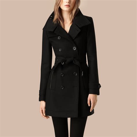 double wool twill coat burberry|burberry coats for women.